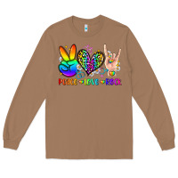 Toasted Coconut peace love rock Long Sleeve Tee - Zillion Design Studio