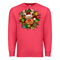 Cardinal Christmas reindeer sunflower Premium Sweatshirt - Jasminsmagicworld
