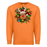 Carrot Christmas reindeer sunflower Premium Sweatshirt - Jasminsmagicworld