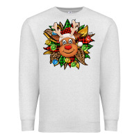 Christmas Reindeer Sunflower Premium Sweatshirt | Teevron