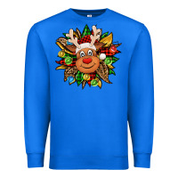 True Royal Christmas reindeer sunflower Premium Sweatshirt - Jasminsmagicworld