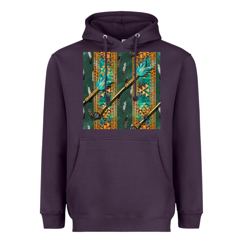 Aztec And Arrow Heavyweight Hoodie by BundleAndBundleShop | Teevron