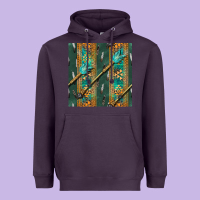Aztec And Arrow Heavyweight Hoodie Designed By Bundleandbundleshop