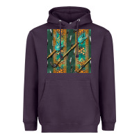 Plum aztec and arrow Heavyweight Hoodie - BundleAndBundleShop