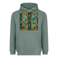 Sage aztec and arrow Heavyweight Hoodie - BundleAndBundleShop