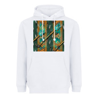White aztec and arrow Heavyweight Hoodie - BundleAndBundleShop