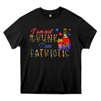Black i'm drunk i'm patrıtoc Heavy Core Tee - CowhideDigitalArt
