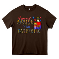 Chocolate Brown i'm drunk i'm patrıtoc Heavy Core Tee - CowhideDigitalArt