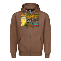 Chestnut sweet summer time pineapple Zipper Hoodie - RacoonDesign