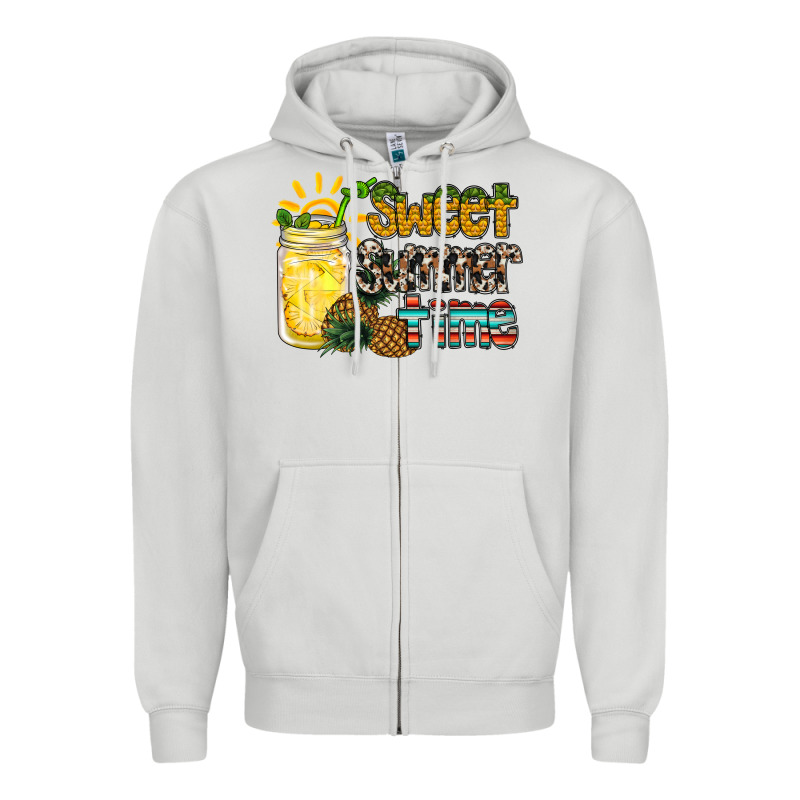 Sweet Summer Time Pineapple Zipper Hoodie by RacoonDesign | Teevron