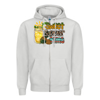 Dove Grey sweet summer time pineapple Zipper Hoodie - RacoonDesign