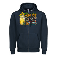 Navy sweet summer time pineapple Zipper Hoodie - RacoonDesign