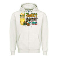 Oatmeal Heather sweet summer time pineapple Zipper Hoodie - RacoonDesign