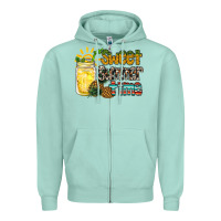 Seafoam sweet summer time pineapple Zipper Hoodie - RacoonDesign