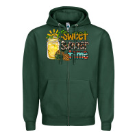 Sports Green sweet summer time pineapple Zipper Hoodie - RacoonDesign