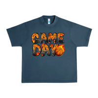 Midnight Navy game day basketball leopard Urban Heavy Tee - Zillion Design Studio