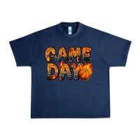 Navy game day basketball leopard Urban Heavy Tee - Zillion Design Studio