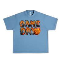 Pebble Blue game day basketball leopard Urban Heavy Tee - Zillion Design Studio