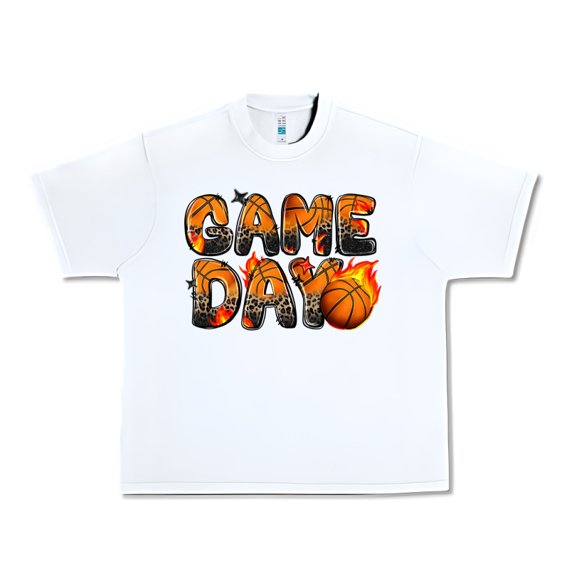 Game Day Basketball Leopard Urban Heavy Tee by Zillion Design Studio | Teevron