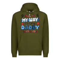 Army Green out of my wat ı get my daddy back today Premium Hoodie - MaliasSmallBusiness