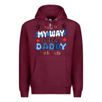 Burgundy out of my wat ı get my daddy back today Premium Hoodie - MaliasSmallBusiness