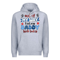Heather Grey out of my wat ı get my daddy back today Premium Hoodie - MaliasSmallBusiness