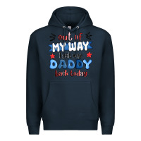 Navy out of my wat ı get my daddy back today Premium Hoodie - MaliasSmallBusiness