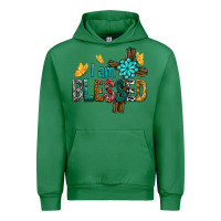Emerald I Am Blessed Cross Urban Hoodie - BundleAndBundleShop