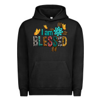Pigment Black I Am Blessed Cross Urban Hoodie - BundleAndBundleShop