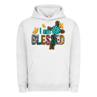 Pigment Lunar Rock I Am Blessed Cross Urban Hoodie - BundleAndBundleShop