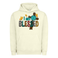 Pigment Pistachio I Am Blessed Cross Urban Hoodie - BundleAndBundleShop