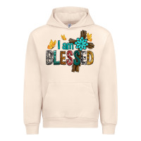 Sandshell I Am Blessed Cross Urban Hoodie - BundleAndBundleShop