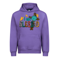 Tulip I Am Blessed Cross Urban Hoodie - BundleAndBundleShop
