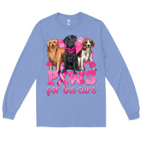 Colony Blue Paws For The Cure Long Sleeve Tee - texasbilliewilder