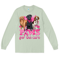 Matcha Paws For The Cure Long Sleeve Tee - texasbilliewilder
