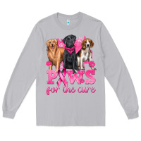 Moon Dust Paws For The Cure Long Sleeve Tee - texasbilliewilder