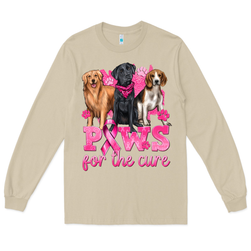 Paws For The Cure Long Sleeve Tee by texasbilliewilder | Teevron