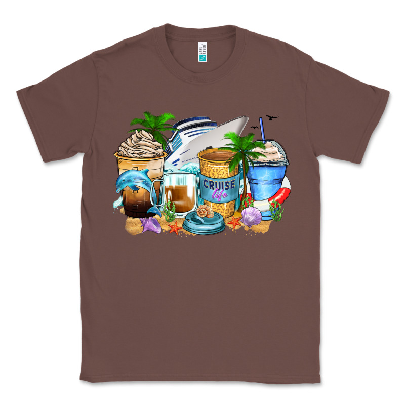 Cruise Life Coffee Cups Classic Tee by Zillion Design Studio | Teevron