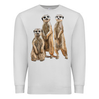Dove Grey 3 meerkat Premium Sweatshirt - LillyAllenDesigns