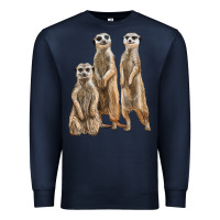 Navy 3 meerkat Premium Sweatshirt - LillyAllenDesigns