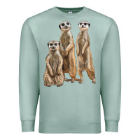 Seafoam 3 meerkat Premium Sweatshirt - LillyAllenDesigns
