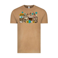Vintage Camel coffee cups bull skull with gemstones Vintage Tee - texasbilliewilder