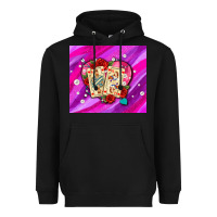 Valentines Day Playing Cards And Pearl Watercolor Heavyweight Hoodie | Teevron