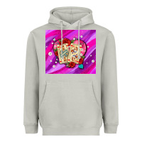 Moon Dust valentines day playing cards and pearl watercolor Heavyweight Hoodie - AdoDesignShop