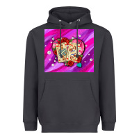 Smoke valentines day playing cards and pearl watercolor Heavyweight Hoodie - AdoDesignShop