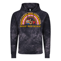 Cloud Black back to school rainbow hello sixth grade Vintage Hoodie - AdoDesignShop