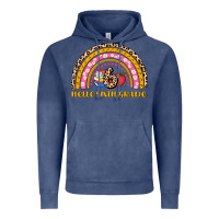 Vintage Denim back to school rainbow hello sixth grade Vintage Hoodie - AdoDesignShop