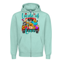 Seafoam loads of love with truck Zipper Hoodie - HRA Design Shop
