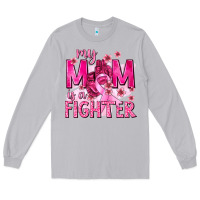 Moon Dust My Mom Is a Fighter with Ribbon Long Sleeve Tee - texasbilliewilder
