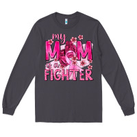 Smoke My Mom Is a Fighter with Ribbon Long Sleeve Tee - texasbilliewilder